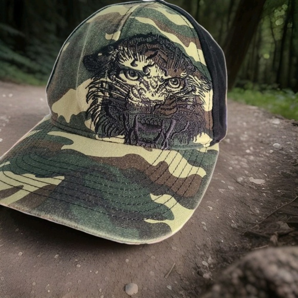 Cap Miami Ink Ed‎ Hardy Camo Tiger Hat Embroidered Camouflage Streetwear Y2K